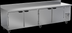 Thumbnail image #5 for Beverage-Air WTR119AHC Four-Section Worktop Refrigerator, 118-Inch Wide, 4 Doors, 40.12 Cu. Ft., Side-Mounted Self-Contained Refrigeration