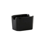 Thumbnail image #1 for Tuxton China DuraTux®© BBQ-034 Black Rectangular Ceramic Sugar Packet Holder, 3-1/2 x 2-7/8 x 2-3/8 H 1 Dozen