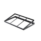 Thumbnail image #1 for TableCraft Products 11448 Collapsible Black Powder-Coated Steel Crate Stand, 22" x 13-1/2" x 5" Case of 6
