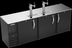 Thumbnail image #5 for Beverage-Air 94-Inch Three-Door Flat-Top Direct Draw Draft Beer Cooler with Dual Faucet Towers