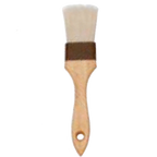 Thumbnail image #1 for Alegacy Foodservice Products 3916W Pastry Brush, 1-1/2" Wide, Sterilized Natural Bristles, Wood Handle, Rubber Ferrule Case of 12