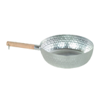 Thumbnail image #1 for Thunder Group ALSP002 Aluminum Flat Pan with Wood Handle, 7-1/4" Diameter x 2-3/4" High Case of 120