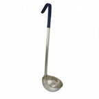 Thumbnail image #1 for Libertyware OPLC8 8 oz Stainless Steel Ladle, One-Piece, 12-1/2" Blue PVC-Coated Handle, 14" Overall Length Case of 120
