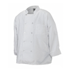 Thumbnail image #1 for Chef Revival J100-3X Basic Chef's Jacket, White Poly/Cotton, 3X-Large, Double-Breasted, Long Sleeve