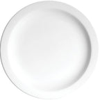 Thumbnail image #1 for Tableware Solutions USA Plain White by Granite 50CCPWD001G White China Plate, 9-4/5" Round, Narrow Rim Case of 24