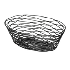 Thumbnail image #1 for TableCraft Products Artisan BK17410 Oval Black Powder-Coated Metal Serving Basket, 10 x 6-3/4 x 3-1/4 in Case of 6