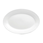 Thumbnail image #1 for 1880 Hospitality Buffalo White Ware by Oneida® F8010000344 Porcelain Oval Platter, 9-5/8 x 6-3/4 in, Rolled Edge, Medium Rim 1 Dozen