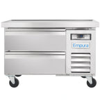 Thumbnail image #3 for Empura Refrigeration E-KCBRC36 Refrigerated Equipment Stand, 37.9"W, 5.1 cu. ft., 2 Drawers, Stainless Steel