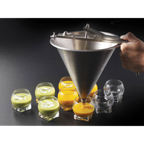 Thumbnail image #2 for Matfer Bourgeat 258825 Stainless Steel Confectionery Funnel, 2 qt, with 1/8", 1/4" and 1/3" Nozzles