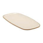 Thumbnail image #1 for Global Tableware Collective Dalebrook, Marl DBTCM4608 Rectangular Melamine Side Plate, Cream, 11-3/4" x 6" 1 Dozen