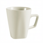 Thumbnail image #1 for CAC China RE RE-1705 5 oz Square Stoneware Mug, American White, Square Pattern Case of 3 Dozen