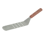 Thumbnail image #1 for Thunder Group SLTWBT110 Perforated Turner, 10" Round Stainless Steel Blade, 14" Overall, Wood Handle Case of 72