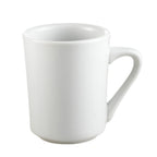 Thumbnail image #1 for CAC China Clinton SI-8-P 8 oz Porcelain Coffee Mug, Tall Round, Super White Case of 3 Dozen