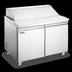 Thumbnail image #5 for Aurora 36-Inch Two-Section Refrigerated Prep Table, Rear-Mount Self-Contained