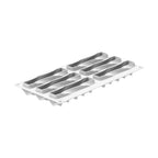Thumbnail image #1 for Louis Tellier US Silikomart CURVETWIST90 Twist Silicone Pastry Mold with Cutter, 3.04 oz Case of 10