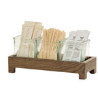Thumbnail image #2 for Cal-Mil Melrose 27016-3-136 Wood Jar Display, Chocolate Brown, 13 x 5.25 x 5.5 in