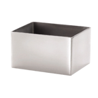 Thumbnail image #1 for TableCraft Products 1157 Rectangular Stainless Steel Sugar Packet Holder, 3-1/4" x 2-1/2" x 1-3/4" Case of 12