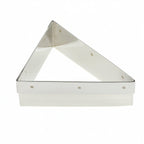Thumbnail image #1 for Matfer Bourgeat Mozaik 371243 Triangular Stainless Steel Tart & Savory Pastry Cutter, 4"