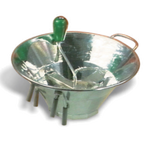 Thumbnail image #1 for Matfer Bourgeat S3 Manual Food Mill, 12-1/4" Diameter, Crank Handle, 3 Interchangeable Fine, Medium & Large Grids