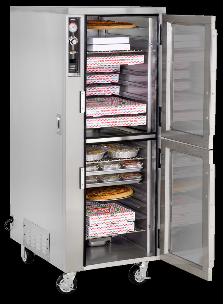 Product image #5 for FWE TS-1633-36 Mobile Heated Pizza Holding Cabinet, 36 x 16-18.5 Inch Pizza Box Capacity