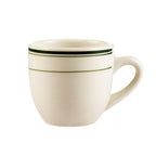 Thumbnail image #1 for CAC China Greenbrier GS-35 3-1/2 oz Stoneware Demitasse Cup, Round, 2-1/2" Diameter x 2-1/2"H Case of 3 Dozen