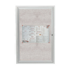 Thumbnail image #1 for AARCO Products ODCC3624R Enclosed Bulletin Board, 24"W x 36"H, Lockable, Vinyl Surface, Aluminum Frame, Indoor/Outdoor