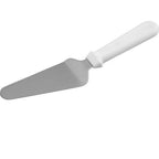 Thumbnail image #1 for AllPoints Foodservice Parts & Supplies 85245 11-Inch Stainless Steel Pie Server with White Plastic Handle