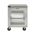 Thumbnail image #1 for Traulsen Dealer's Choice CLUC-27R-GD-R Compact Undercounter Reach-In Refrigerator, One-Section, Glass Door, Stainless Steel, 27"W