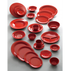 Thumbnail image #2 for Thunder Group CR9010PR 8 oz Red Melamine Plastic Mug Case of 4 Dozen