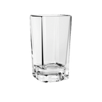 Thumbnail image #1 for Thunder Group PLTHSG130SC Polycarbonate Square Shot Glass, 3 oz, Clear, Heavy Base Case of 144