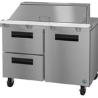 Thumbnail image #5 for Hoshizaki Steelheart SR48B-18MD2 48-Inch Mega Top Prep Refrigerator, 1 Door, 2 Drawers, 18 1/6-Size Pan Capacity