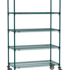 Thumbnail image #1 for Metro Super Erecta SA-1854K3-80-M5 Super Adjustable Super Erecta® Mobile Wire Shelving Unit, 54"W x 18"D x 80"H, 600900 lb. capacity per unit, 1"
