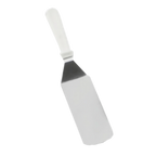Thumbnail image #1 for TableCraft Products 4100W Food Turner, 15" Overall, 7" Rounded Solid Stainless Steel Blade, White ABS Handle Case of 12