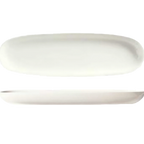 Thumbnail image #1 for Libbey Chef's Selection II BW-6711 Porcelain Coupe Tray, Oblong, 14 x 4-1/4 in, White