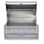 Thumbnail image #2 for Crown Verity Built-in IBI36-LT Outdoor Charbroiler, 5 Stainless Steel Burners, Stainless Steel Grates