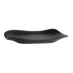 Thumbnail image #2 for Steelite International Delfin, Marisol Black 7000DD025 Black Free Form Melamine Plate, 9-1/2" 1 Dozen