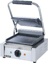 Product image #3 for Single Countertop Electric Panini Press with Smooth Cast Iron Plates