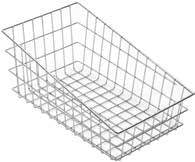 Product image #5 for Winco Rectangular Wire Bagel / Pastry Serving Basket with Slanted Top, 18-1/2 x 11 x 8 Inches