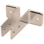 Thumbnail image #1 for AllPoints Foodservice Parts & Supplies 1411045 Shelf Stall Bracket, 1-1/2" x 3-1/2", Chrome-Plated Zinc Die Cast 1 Pair