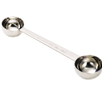 Thumbnail image #1 for TableCraft Products 403 Double-Sided Stainless Steel Coffee Scoop, 1 & 2 Tablespoon Case of 12