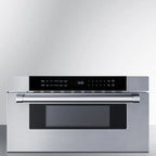 Thumbnail image #5 for Summit Commercial MDR30SS 30-Inch Built-In Drawer Microwave Oven, 1.2 Cu. Ft., Push-Button Controls, Black Stainless Steel Door