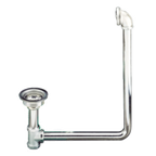 Thumbnail image #1 for Component Hardware Encore E40-4890 Basket Drain with Overflow Assembly, 3-1/2" Sink Opening, 4-1/2" Flange, Stainless Steel