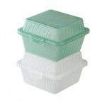 Thumbnail image #1 for G.E.T. Eco-Takeouts EC-08-1-JA . . 1-Compartment Polypropylene Food Container, 5 x 5 x 3-1/4 in, Jade, Snap Closure Dozen Case of 2 Dozen