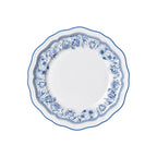 Thumbnail image #1 for Steelite International Folio, Porcelain 62528FP812 9-Inch Round Porcelain Rim Plate, Scalloped Edge, Hannah Blue Case of 2 Dozen