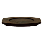 Thumbnail image #2 for Libbey Cast Iron CIS-27TR Oval Wood Trivet, 7-1/4" x 4-3/8" x 1/2"