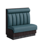 Thumbnail image #1 for ATSMFG ATS AT&S-AS-KR42-6CHHR GR6 Karender Standard Booth, single, 48" long x 42" high, 6-channel with Headroll back, Upholstery and foam fitted over