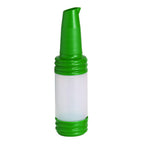 Thumbnail image #1 for TableCraft Products PourMaster N32VGN 32 oz Green Bottle with V-Neck Top, Dishwasher Safe Case of 12