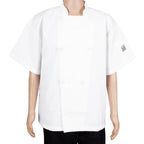 Thumbnail image #1 for Chef Revival J005-L Short-Sleeve Chef Jacket, Large, White Poly/Cotton, Pen/Thermometer Pocket