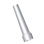 Thumbnail image #1 for Browne USA Foodservice 574355-4 Whipped Cream Dispenser Nozzle, Straight Plain Tip, Chrome, for Stainless Steel Heads