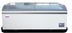 Thumbnail image #5 for Omcan USA Freestanding Ice Cream Freezer with 2 Curved Glass Sliding Doors, 24.72 Cu. Ft.